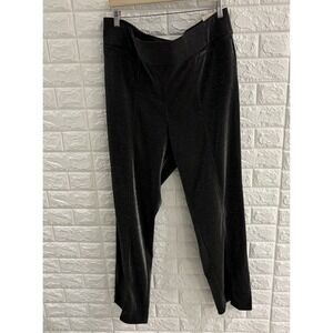 LANE BRYANT WOMENS PANTS SIZE 18 PONTE‎ STRAIGHT SHINY BOTTOM STRAIGHT LEG